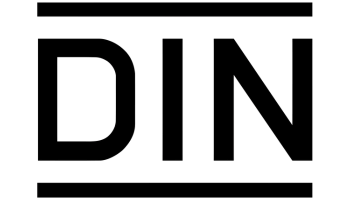 Schwarzes DIN Logo PNG