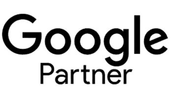 Schwarzes Google Partner Logo PNG